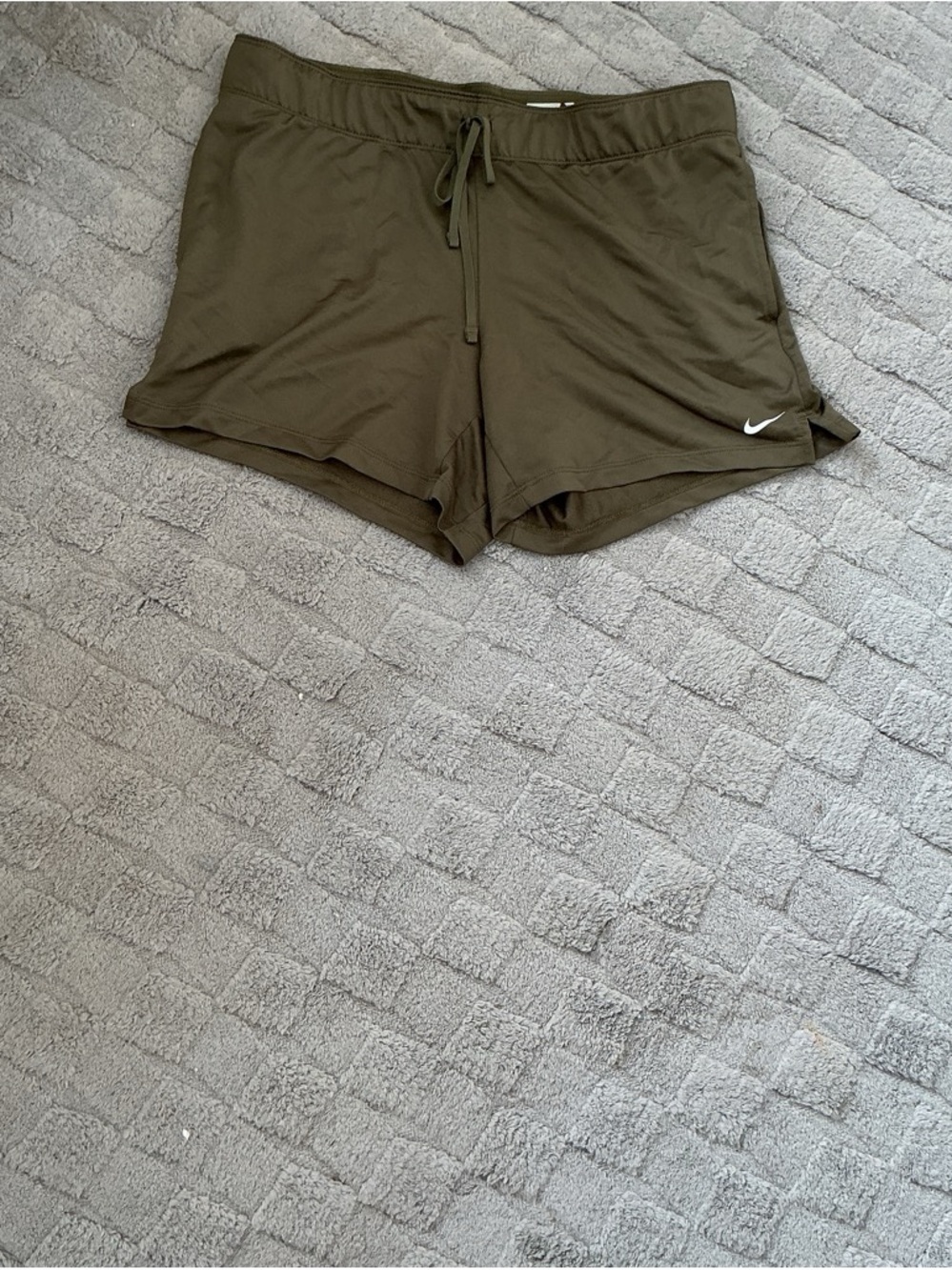 Nike Women's Olive Athletic Drawstring Shorts